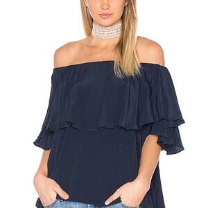MLM LABEL Maison Off Shoulder Top in black, size XS